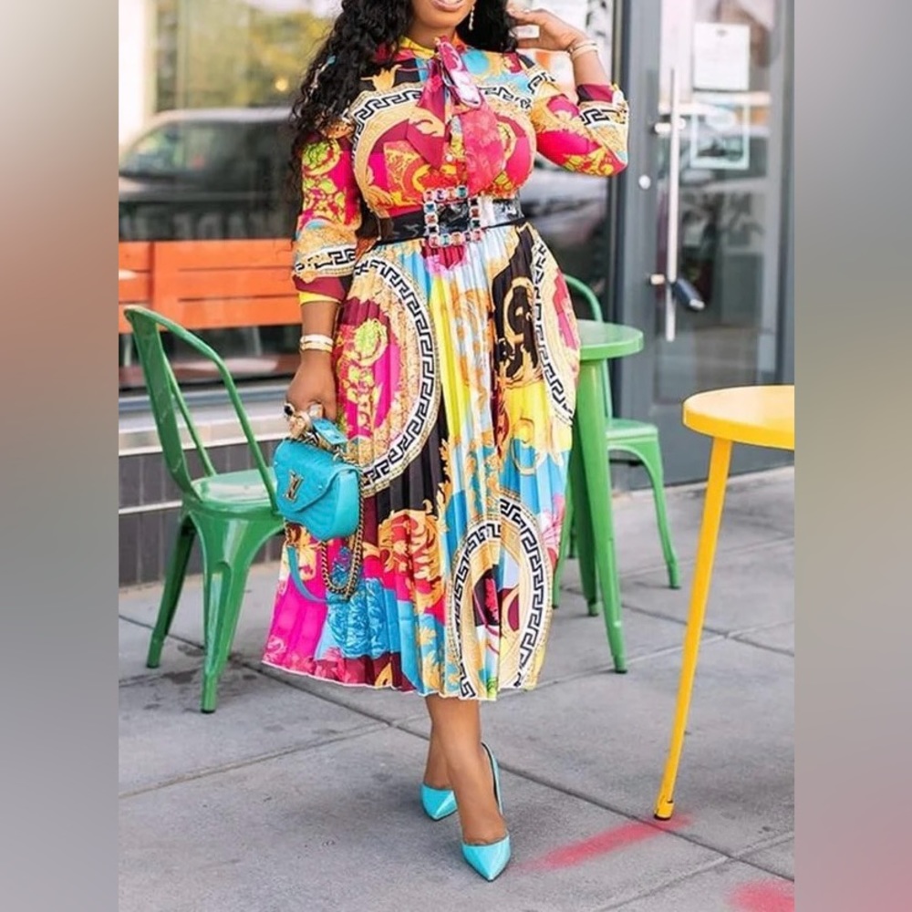 Gorgeous Dolls Vestido Printed Maxi Dress